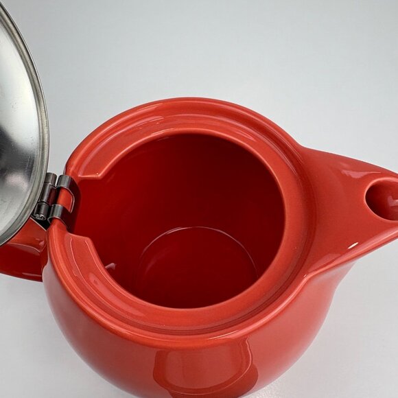 Bee House Zero Japan Coral Ceramic Teapot With Lid & Infuser NEW - Picture 6 of 7